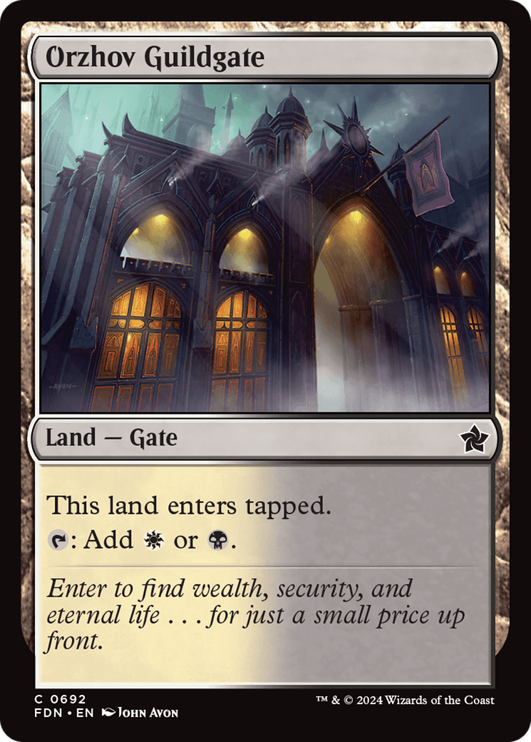 Orzhov Guildgate [Foundations] - Card Brawlers