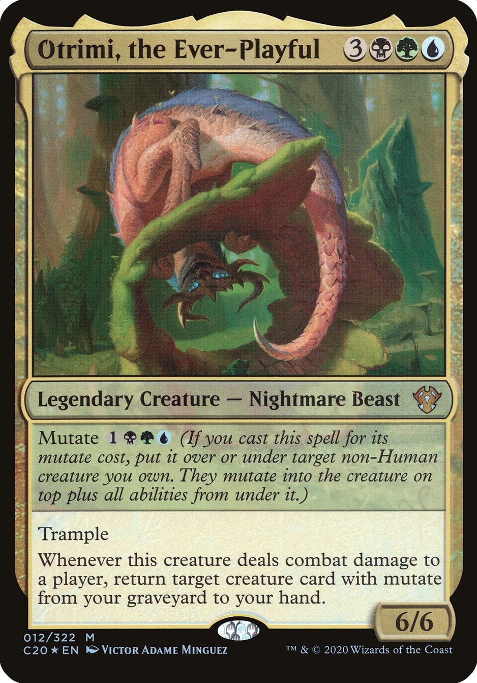 Otrimi, the Ever - Playful (Oversized) [Commander 2020 Oversized] - Card Brawlers
