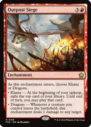 Outpost Siege (FDC-169) - Commander: Foundations - Card Brawlers