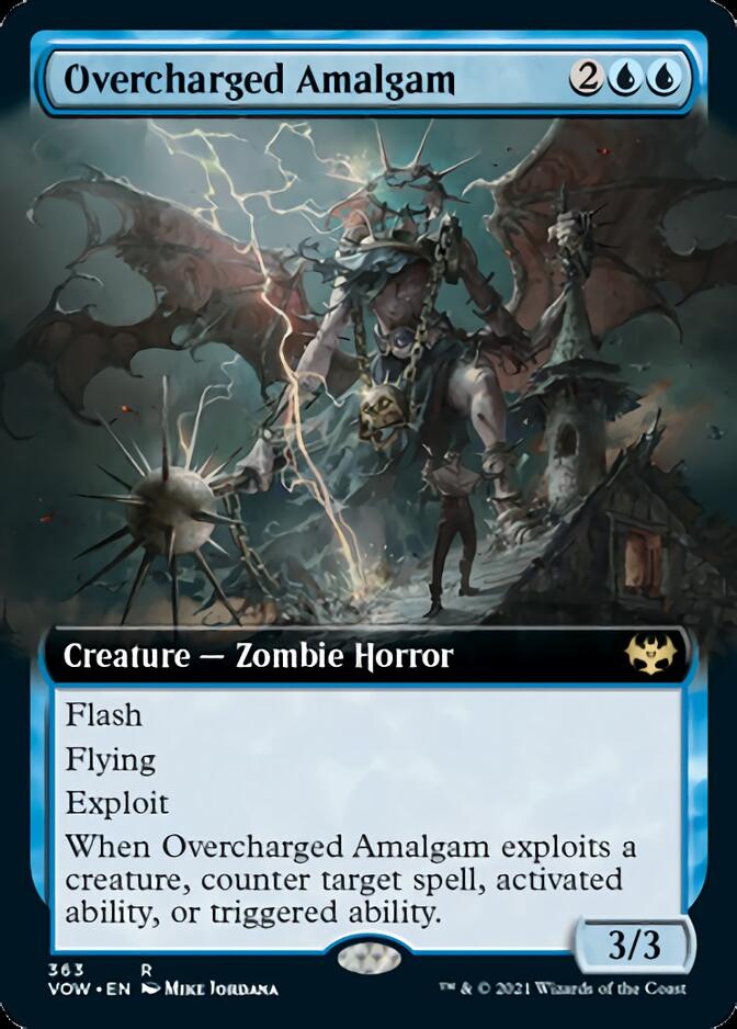 Overcharged Amalgam (Extended Art) [Innistrad: Crimson Vow] - Card Brawlers