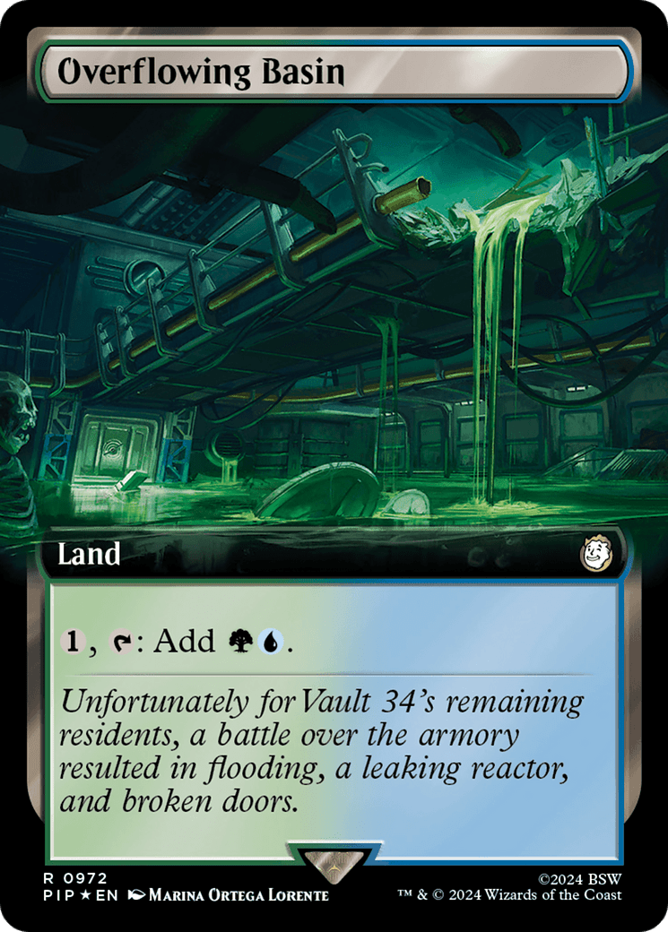 Overflowing Basin (Extended Art) (Surge Foil) [Fallout] - Card Brawlers