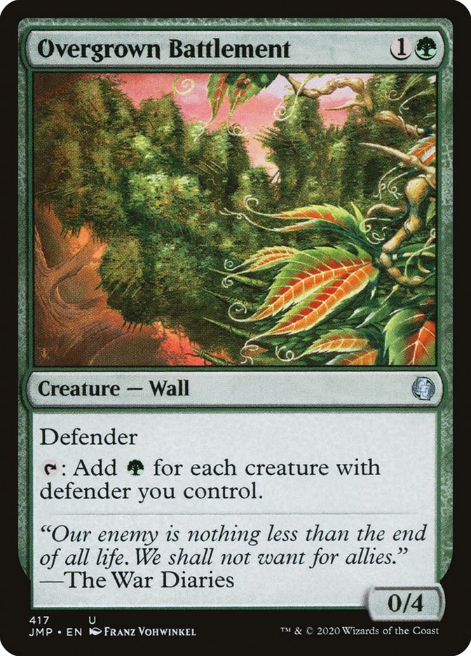 Overgrown Battlement [Jumpstart] - Card Brawlers