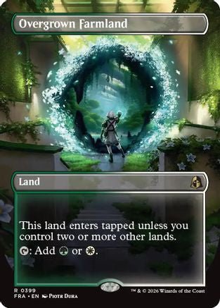 Overgrown Farmland (Borderless) (FRA-399) - Reality Fracture Foil - Card Brawlers