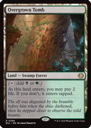 Overgrown Tomb (PPECL-266) - Promo Pack: Lorwyn Eclipsed - Card Brawlers