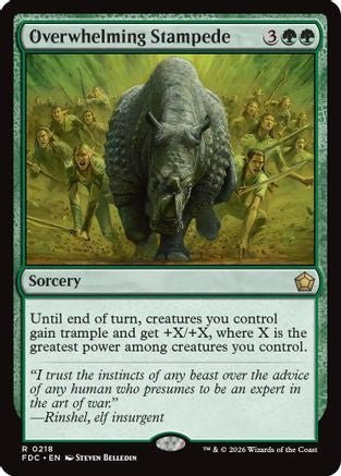 Overwhelming Stampede (FDC-218) - Commander: Foundations - Card Brawlers