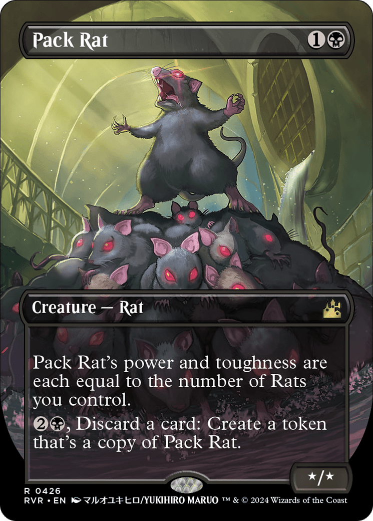 Pack Rat (Anime Borderless) [Ravnica Remastered] - Card Brawlers