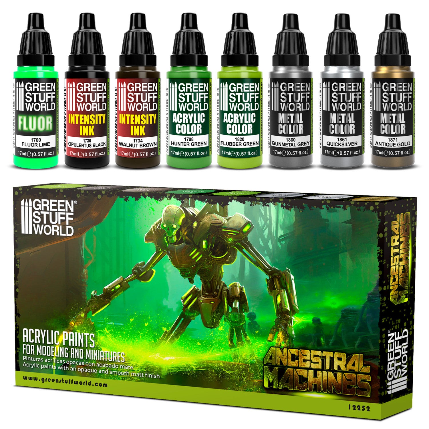 Paint Set - Ancestral Machines - Green Stuff World - Card Brawlers | Quebec | Canada |