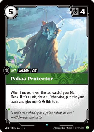 Pakaa Protector (033/166) - Vendetta Foil - Card Brawlers