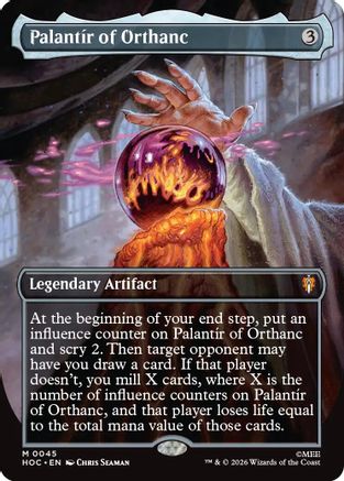 Palantir of Orthanc (Borderless) (HOC-045) - The Hobbit: Eternal-Legal - Card Brawlers