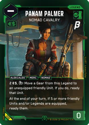 Panam Palmer - Nomad Cavalry (008) - PreRelease Beta Foil - Card Brawlers