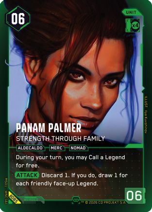 Panam Palmer - Strength Through Family (Secret) (B085) - Welcome to Night City Beta Foil - Card Brawlers