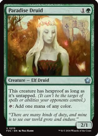 Paradise Druid (FDC-219) - Commander: Foundations - Card Brawlers