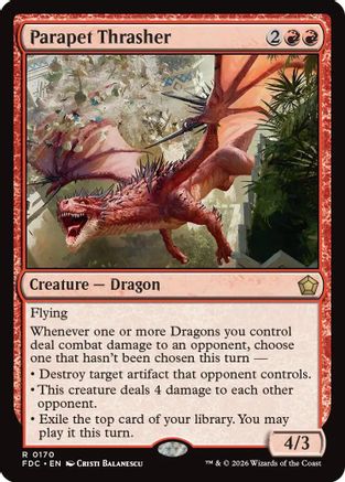 Parapet Thrasher (FDC-170) - Commander: Foundations - Card Brawlers