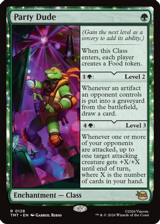 Party Dude (TMT-128) - Teenage Mutant Ninja Turtles - Card Brawlers