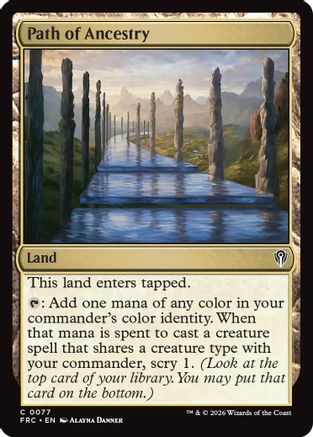 Path of Ancestry (FRC-077) - Commander: Reality Fracture - Card Brawlers