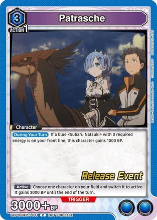 Patrasche (UEPR/REZ-1-041) - UE24BT ReZERO Starting Life in Another World Release Event Cards - Card Brawlers