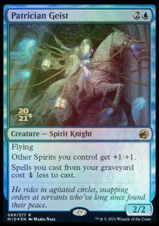 Patrician Geist [Innistrad: Midnight Hunt Prerelease Promos] - Card Brawlers
