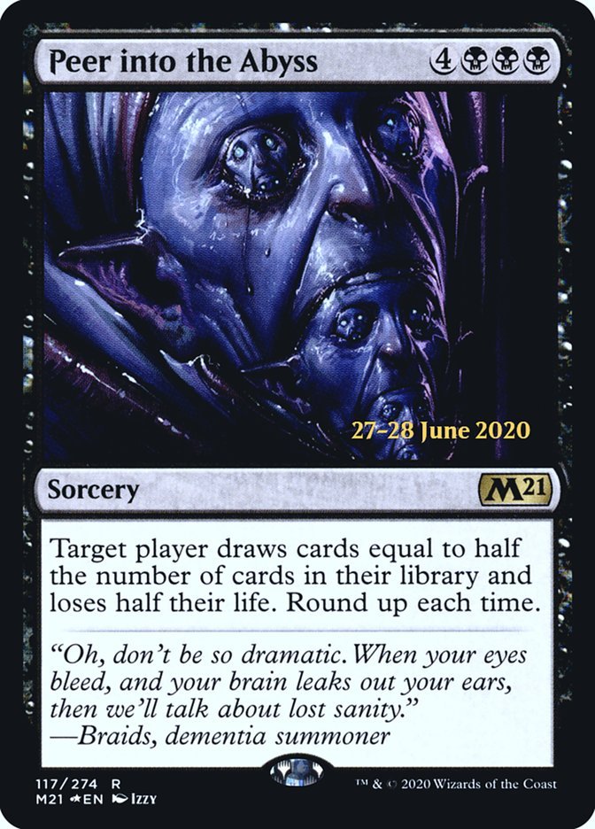 Peer into the Abyss [Core Set 2021 Prerelease Promos] - Card Brawlers