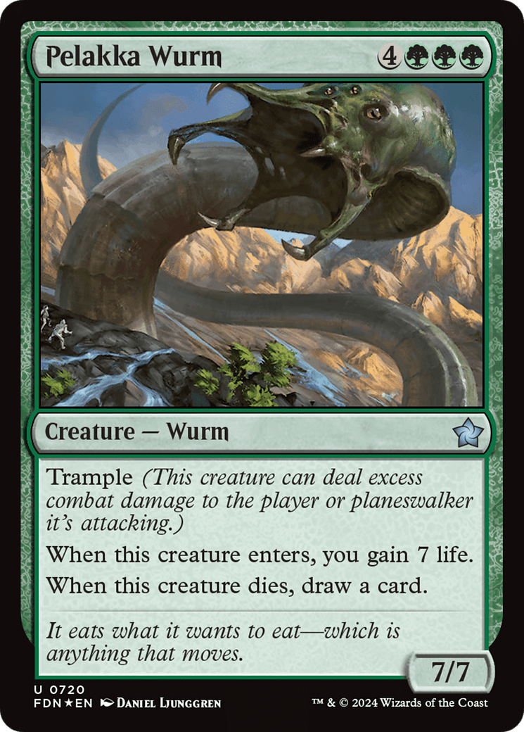 Pelakka Wurm [Foundations] - Card Brawlers