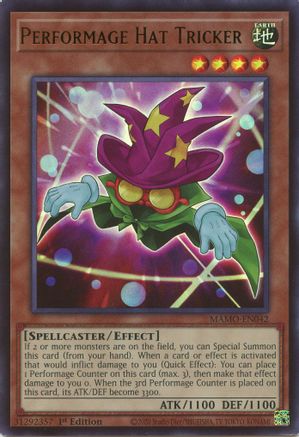 Performage Hat Tricker (MAMO-EN042) - Magnificent Monsters 1st Edition - Card Brawlers