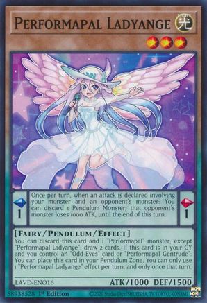Performapal Ladyange (LAVD-ENO16) - Legendary Arc-V Decks 1st Edition - Card Brawlers