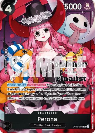Perona (CS 25-26 Finalist Card Set 1) (OP10-092) - One Piece Promotion Cards Foil - Card Brawlers