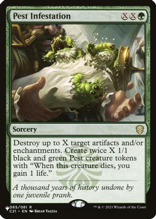 Pest Infestation (LIST-065) - The List Reprints - Card Brawlers