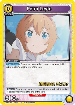 Petra Leyte (UEPR/REZ-1-005) - UE24BT ReZERO Starting Life in Another World Release Event Cards - Card Brawlers