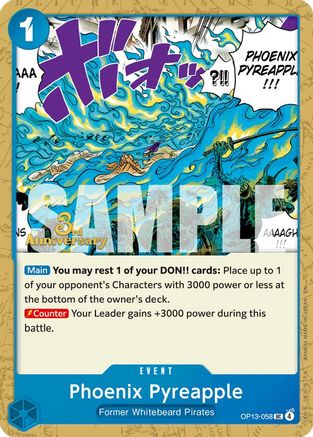 Phoenix Pyreapple (OP13-058) - Carrying On His Will: 3rd Anniversary Tournament Cards - Card Brawlers