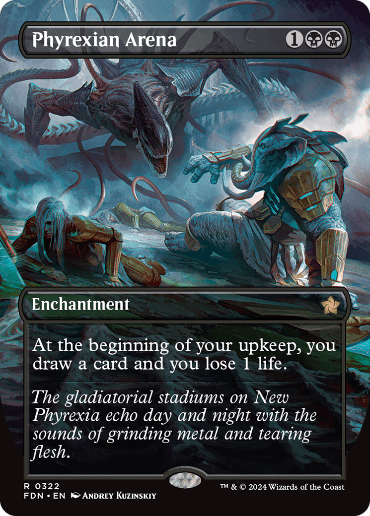 Phyrexian Arena (Borderless) [Foundations] - Card Brawlers