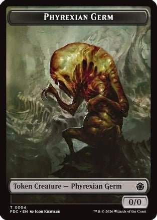 Phyrexian Germ // Phyrexian Beast Double-Sided Token (FDC-4 // 11) - Commander: Foundations - Card Brawlers
