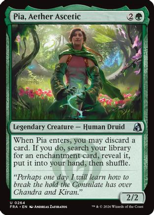 Pia, Aether Ascetic (FRA-264) - Reality Fracture - Card Brawlers
