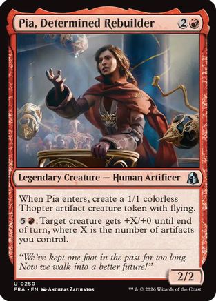 Pia, Determined Rebuilder (FRA-250) - Reality Fracture - Card Brawlers