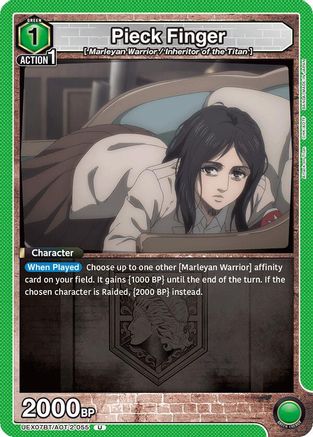 Pieck Finger (055) (UEX07BT/AOT-2-055) - UEX07BT Attack on Titan Vol 2 - Card Brawlers