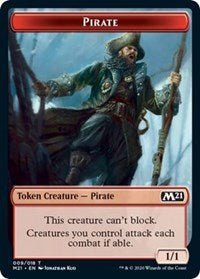 Pirate // Treasure Double - Sided Token [Core Set 2021 Tokens] - Card Brawlers
