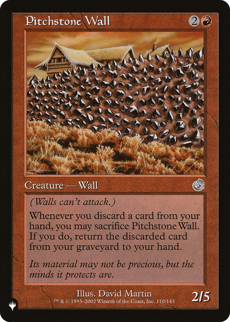 Pitchstone Wall [The List] - Card Brawlers