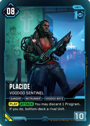 Placide - Voodoo Sentinel (123) - Welcome to Night City Retail Foil - Card Brawlers