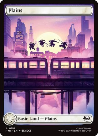Plains (0191) (TMT-191) - Teenage Mutant Ninja Turtles Foil - Card Brawlers