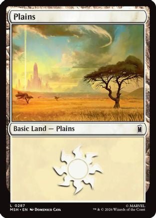Plains (0287) (MSH-287) - Marvel Super Heroes Foil - Card Brawlers