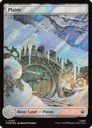 Plains (0320) (Surge Foil) (HOB-320) - The Hobbit Foil - Card Brawlers