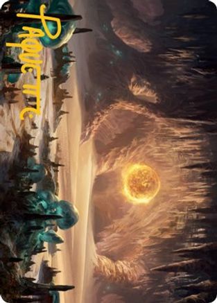 Plains (265) Art Card (Gold-Stamped Signature) (ASAFR-063) - Art Series: Adventures in the Forgotten Realms - Card Brawlers
