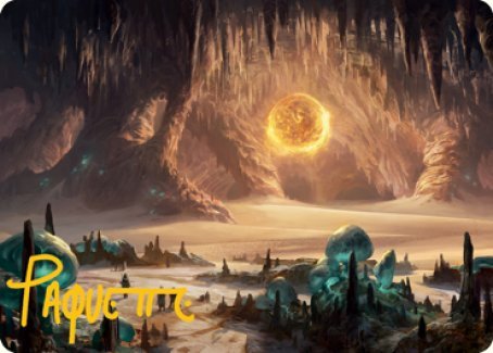 Plains (265) Art Card (Gold - Stamped Signature) [Dungeons & Dragons: Adventures in the Forgotten Realms Art Series] - Card Brawlers