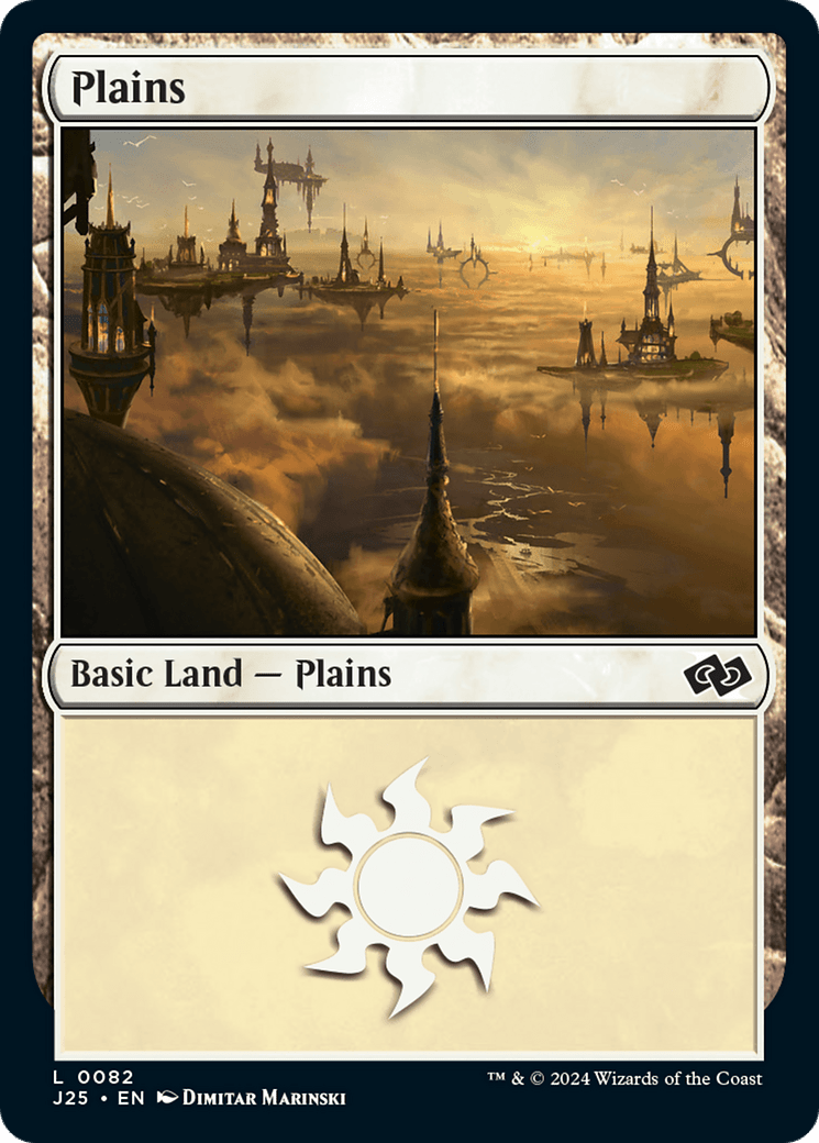 Plains (82) [Foundations Jumpstart] - Card Brawlers