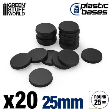 Green Stuff World - Round Bases - Black - Green Stuff World - Card Brawlers | Quebec | Canada |