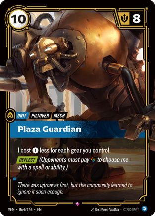 Plaza Guardian (064/166) - Vendetta Foil - Card Brawlers