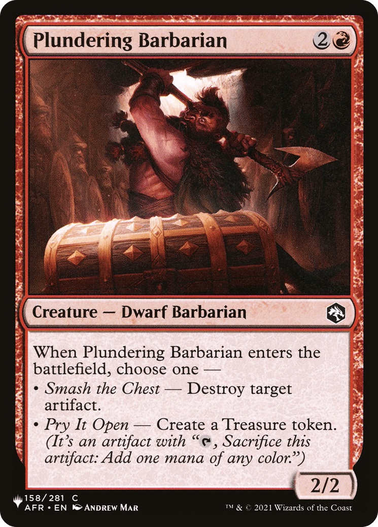 Plundering Barbarian [The List] - Card Brawlers