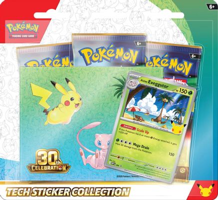 Pokemon TCG - 30th Celebration - Tech Sticker Collection: Alolan Exeggutor (PREORDER) September 16, 2026 - Card Brawlers