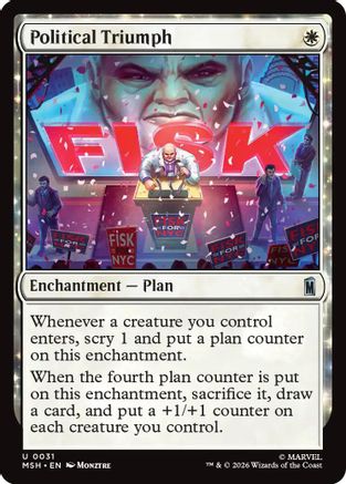 Political Triumph (MSH-031) - Marvel Super Heroes Foil - Card Brawlers