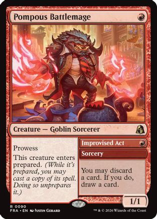 Pompous Battlemage (FRA-090) - Reality Fracture Foil - Card Brawlers