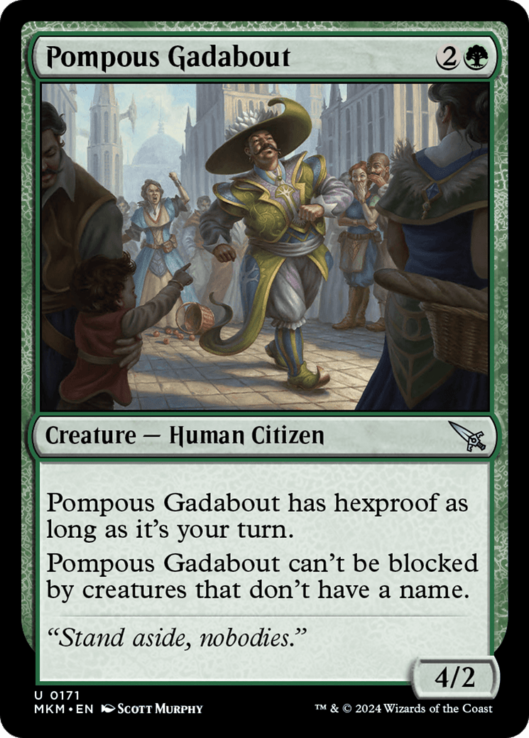 Pompous Gadabout [Murders at Karlov Manor] - Card Brawlers